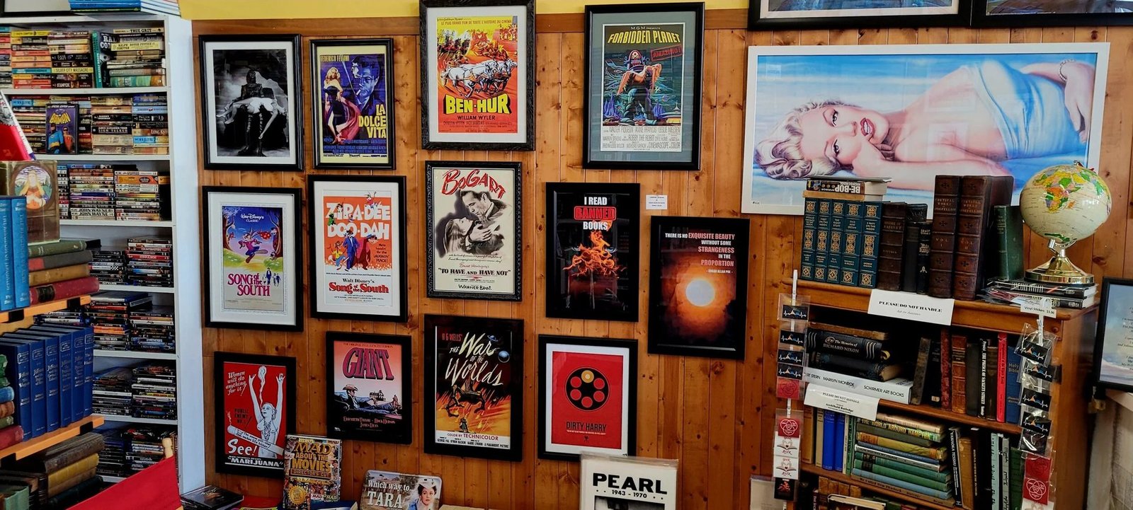 Movies & Memorabilia — movie poster wall