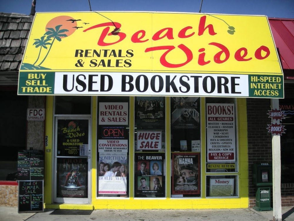 The old Beach Video storefront — Rentals & Sales, Used Bookstore