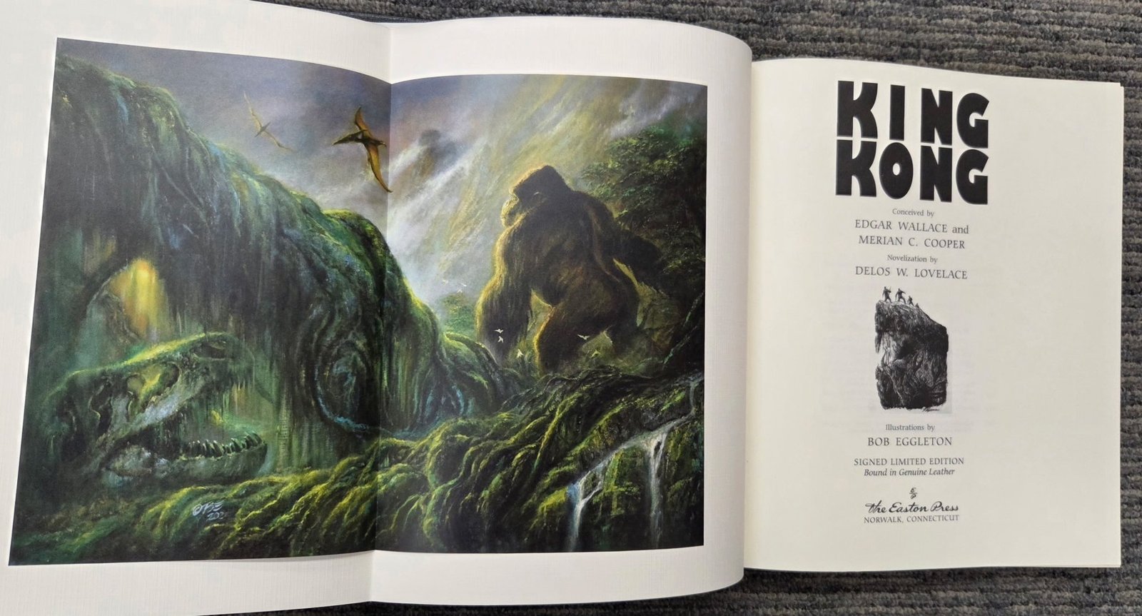 Just picked up a leather-bound, sleeved and illustrated copy of King Kong!