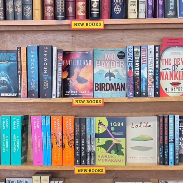 New books arriving almost daily! Open every day! #bookstore #localbusiness #smallbusiness #booklover
